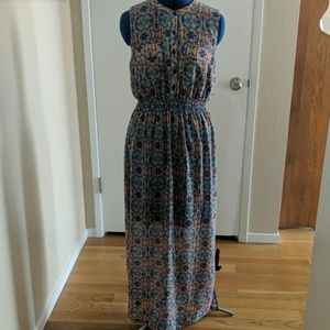 Olive & Oak sheer maxi dress